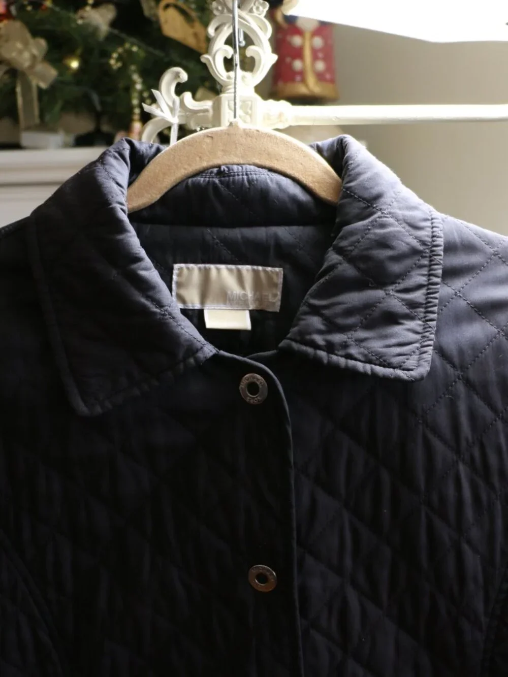 Black Quilted Michael Kors Jacket